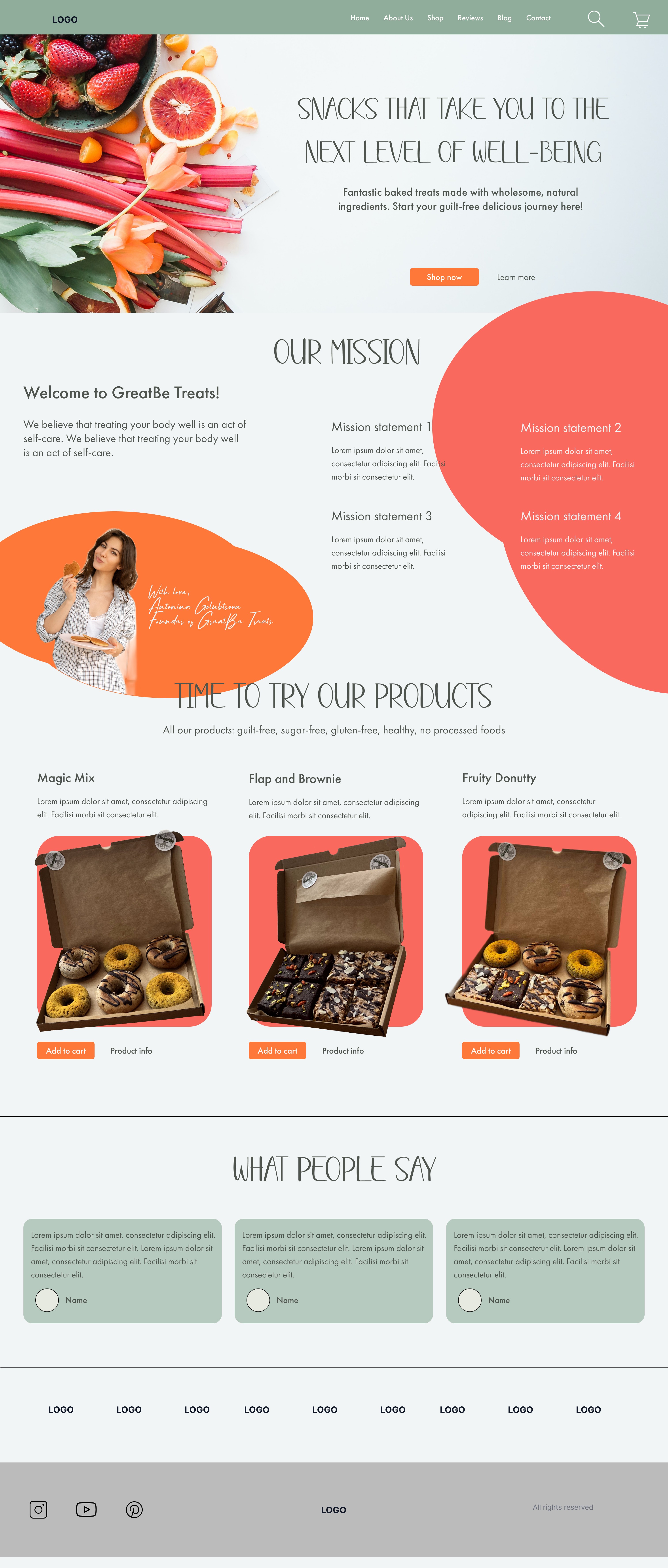 healthy treats homepage