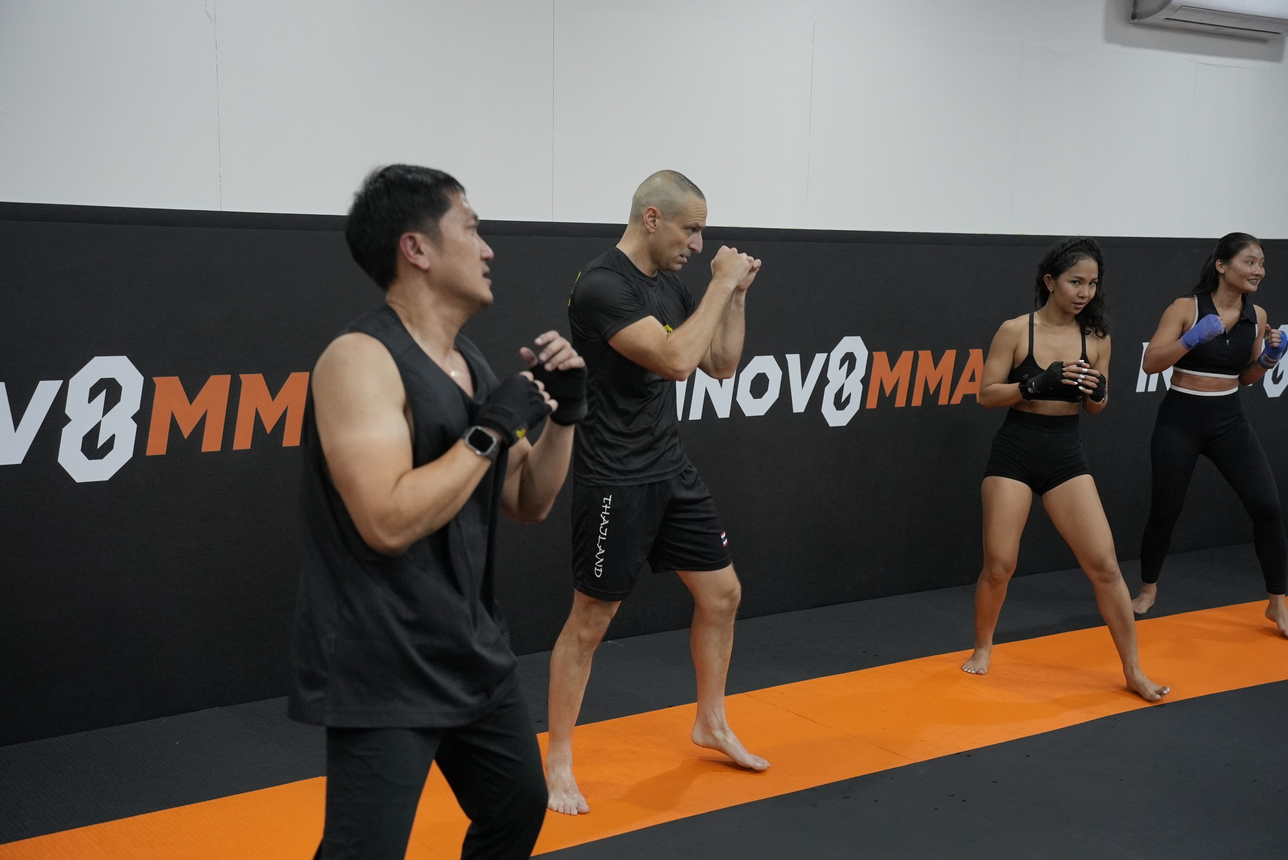 Group MMA training session at INNOV8,
