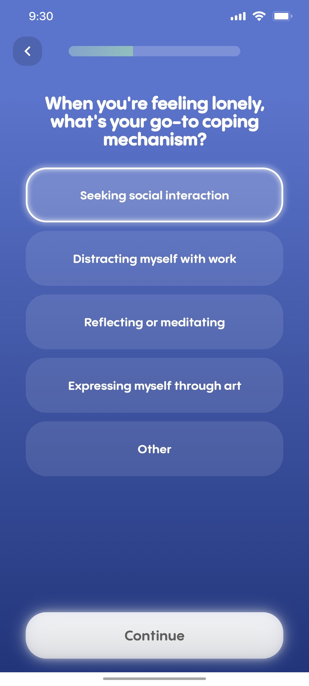 Replika Onboarding 11 screen