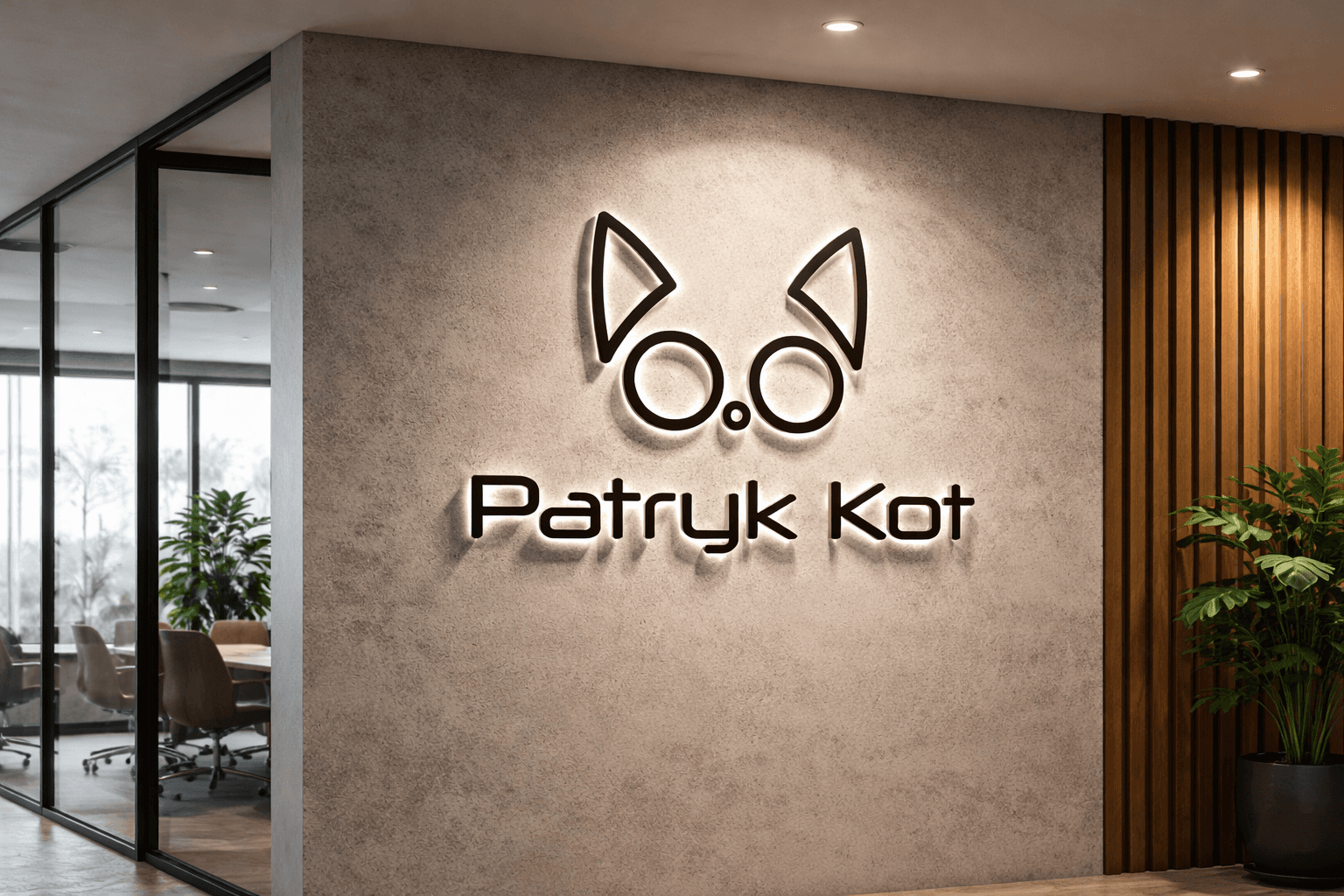 Logo Patryk Kot – zastosowanie w kontekście brandingu