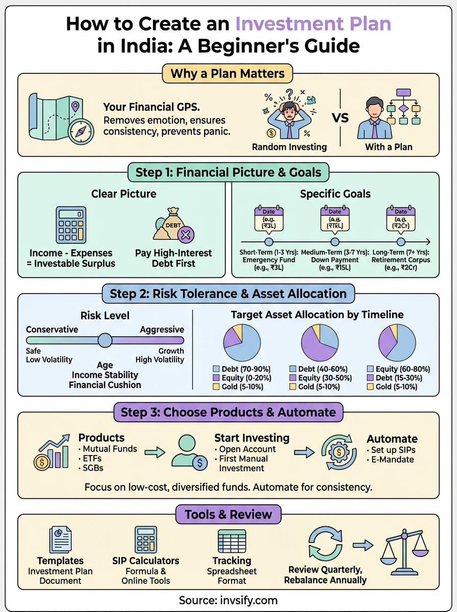 how to create investment plan infographic