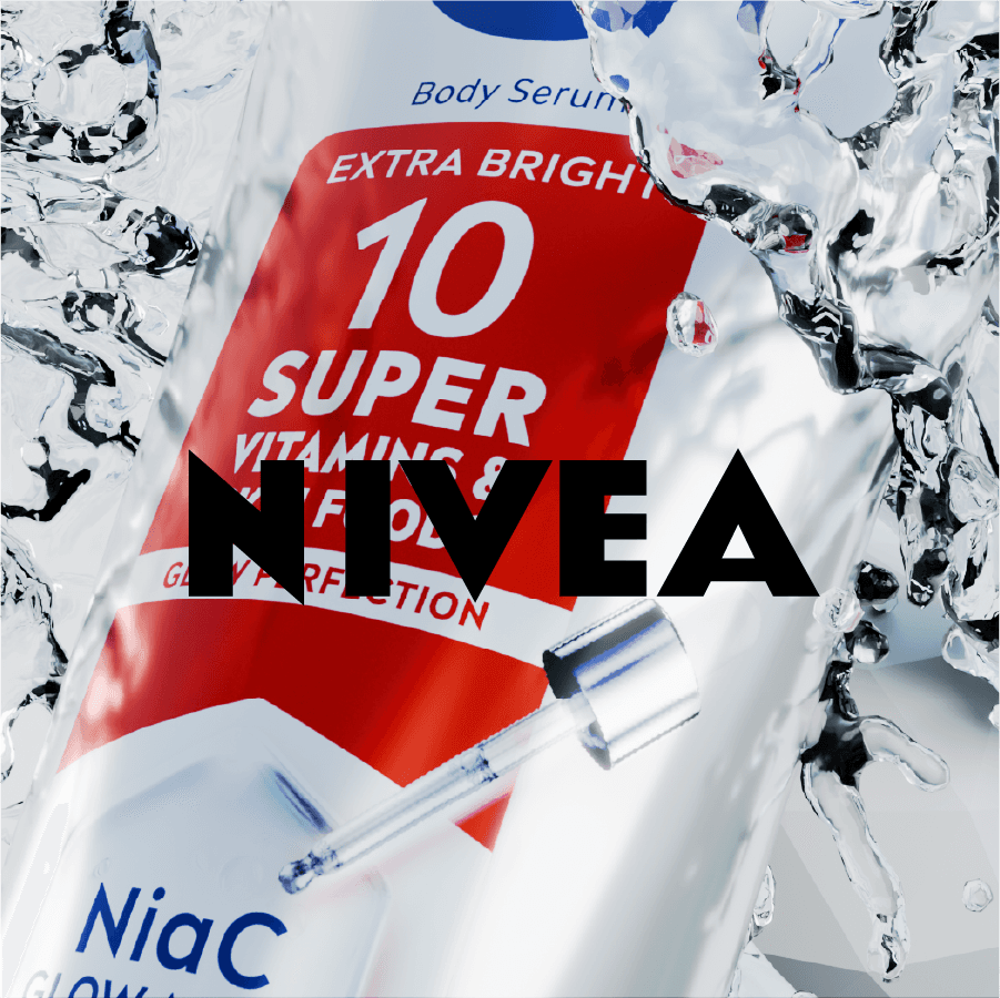 Nivea Logo with 3D Render