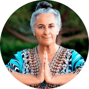 Woman participating in a virtual training session on a laptop