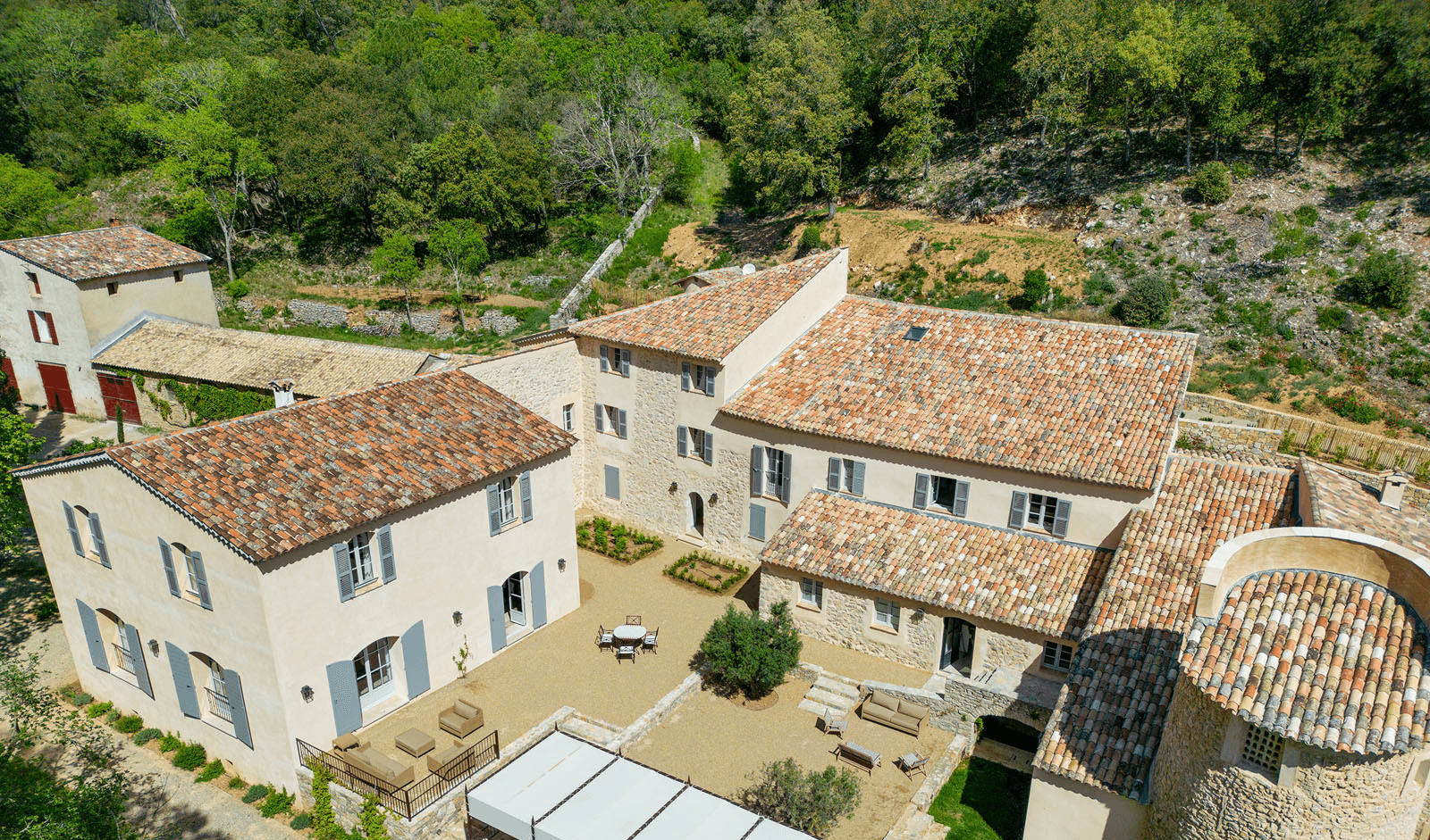 vue de haut du domaine 