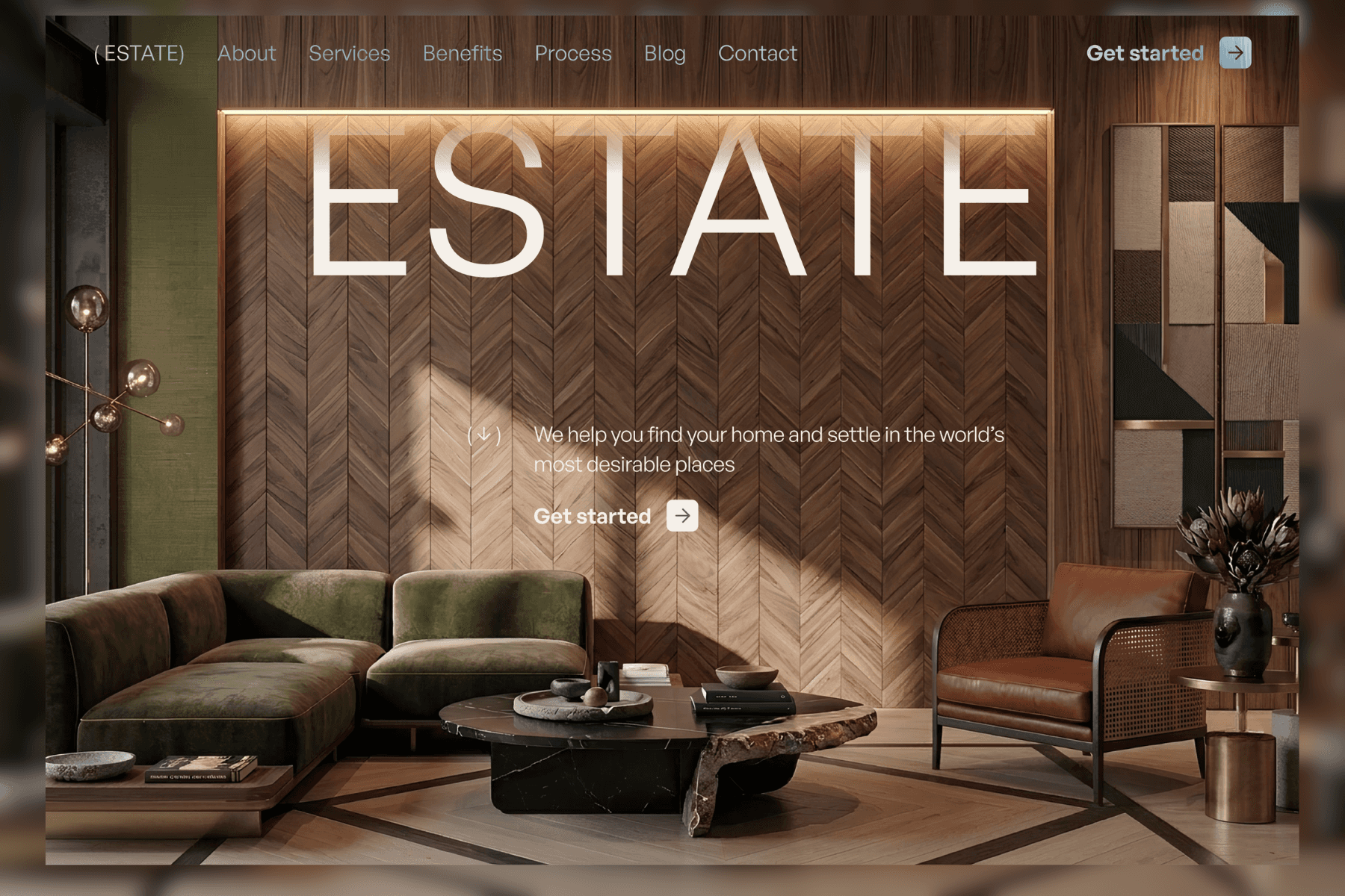 Estate concept website project