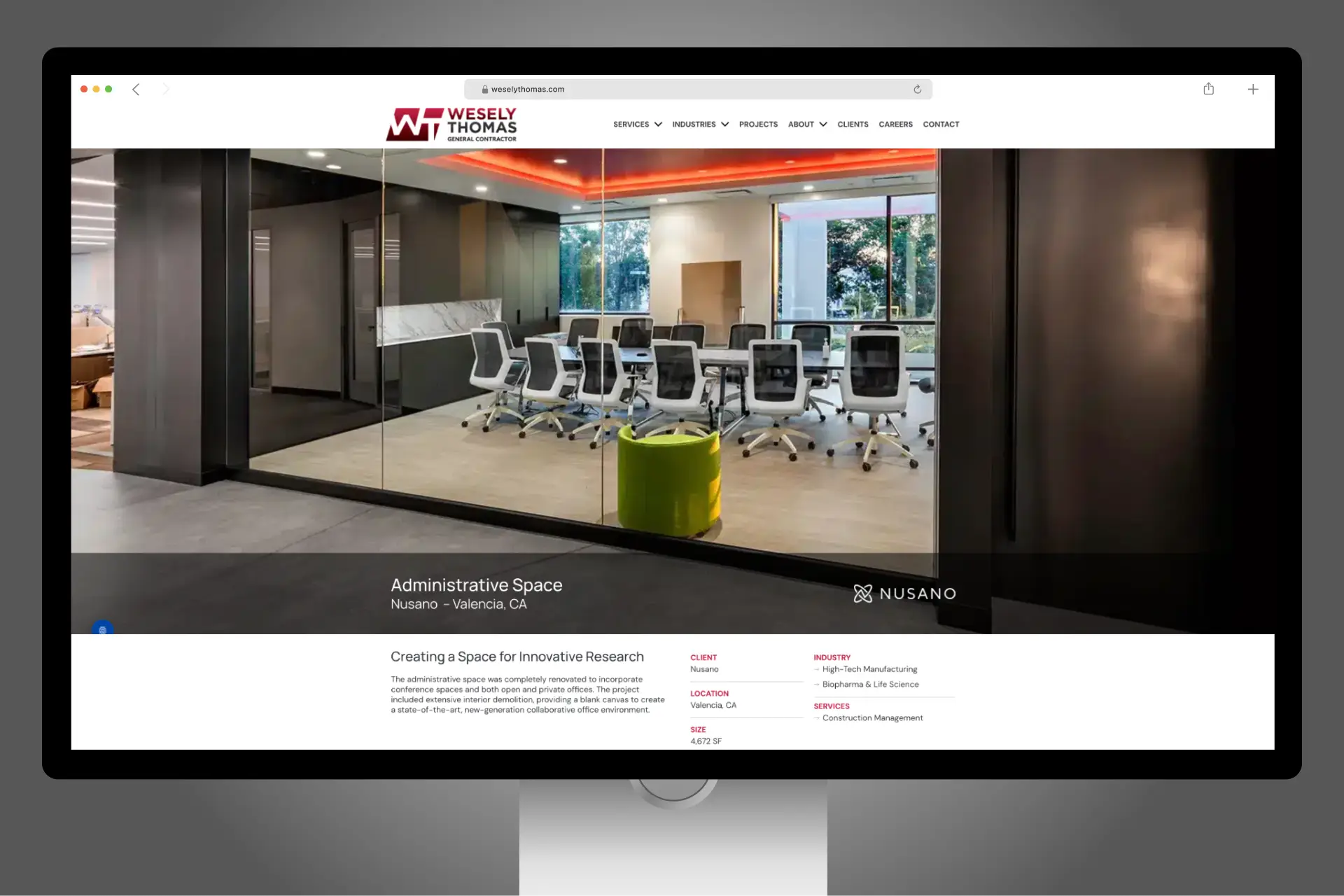 Wesely Thomas Construction Website