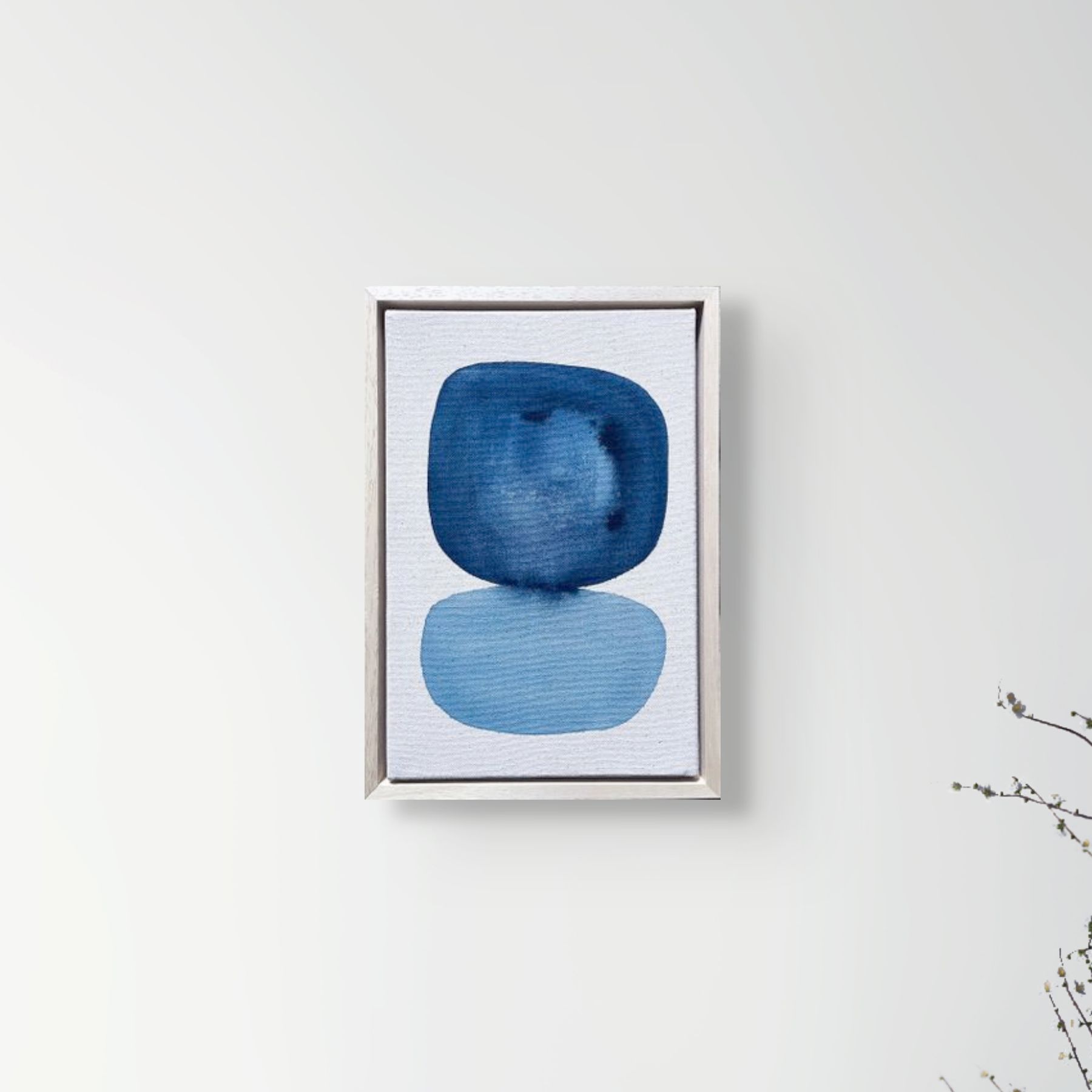 The nights we danced amongst the trees, blue abstract artwork by jasmyn cheng