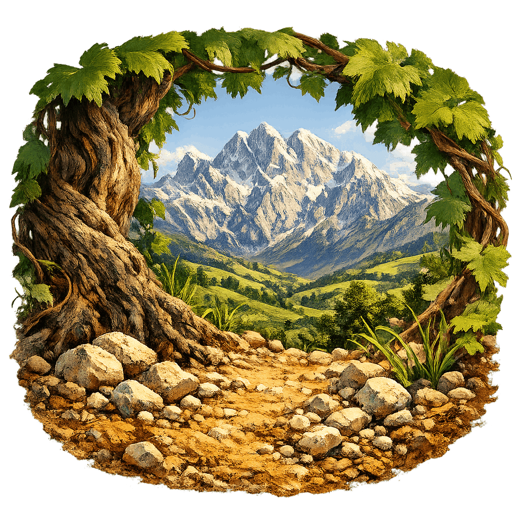 Detailed graphic of the Colline Teramane wine region.