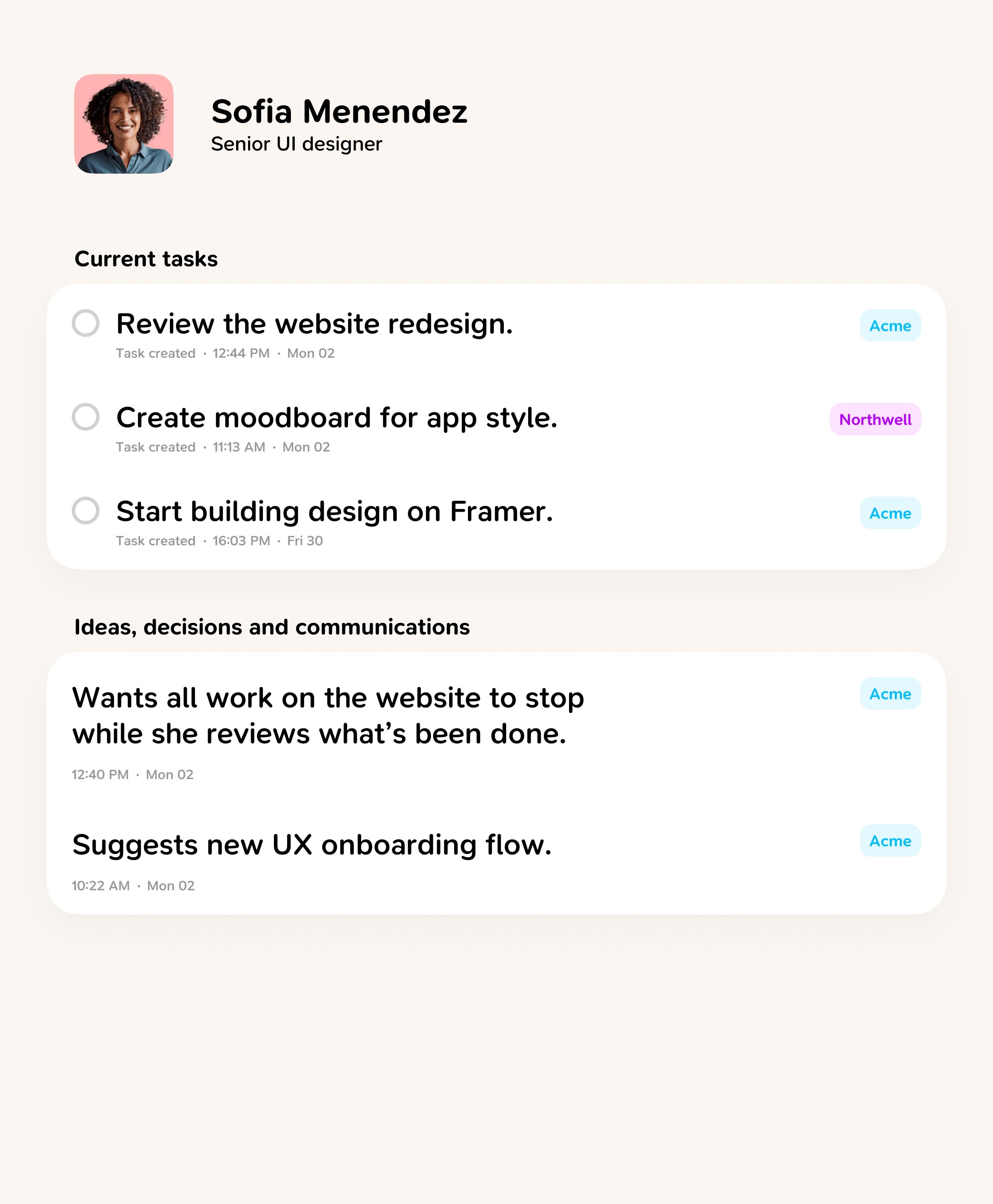 An image of Freelio's project ui