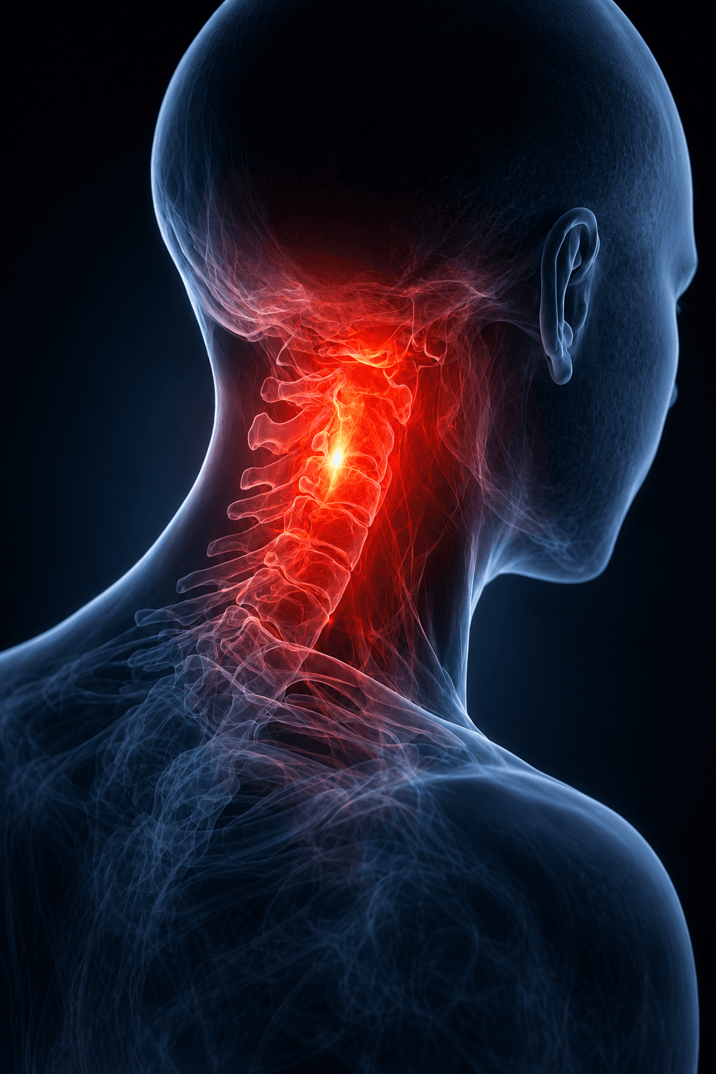 MRI image of the lower spine