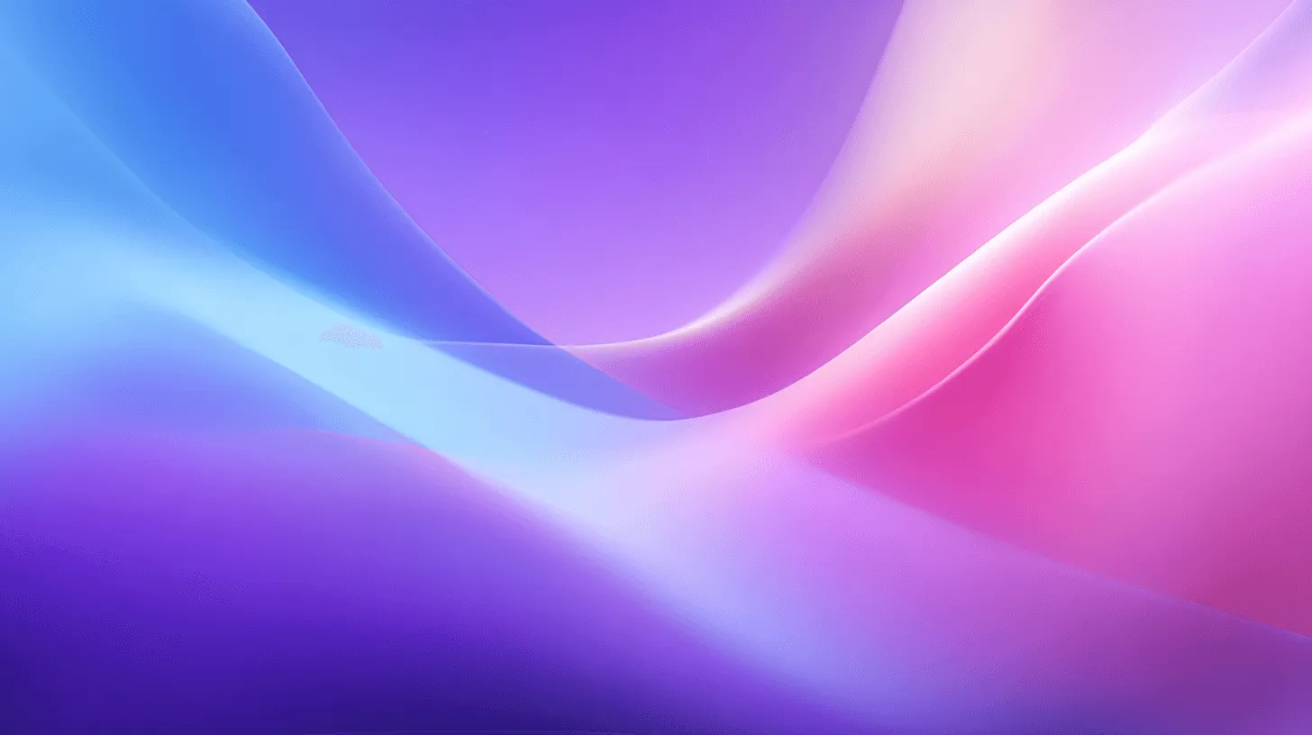 Abstract ontwerp met vloeiende golven in paars, blauw en roze.