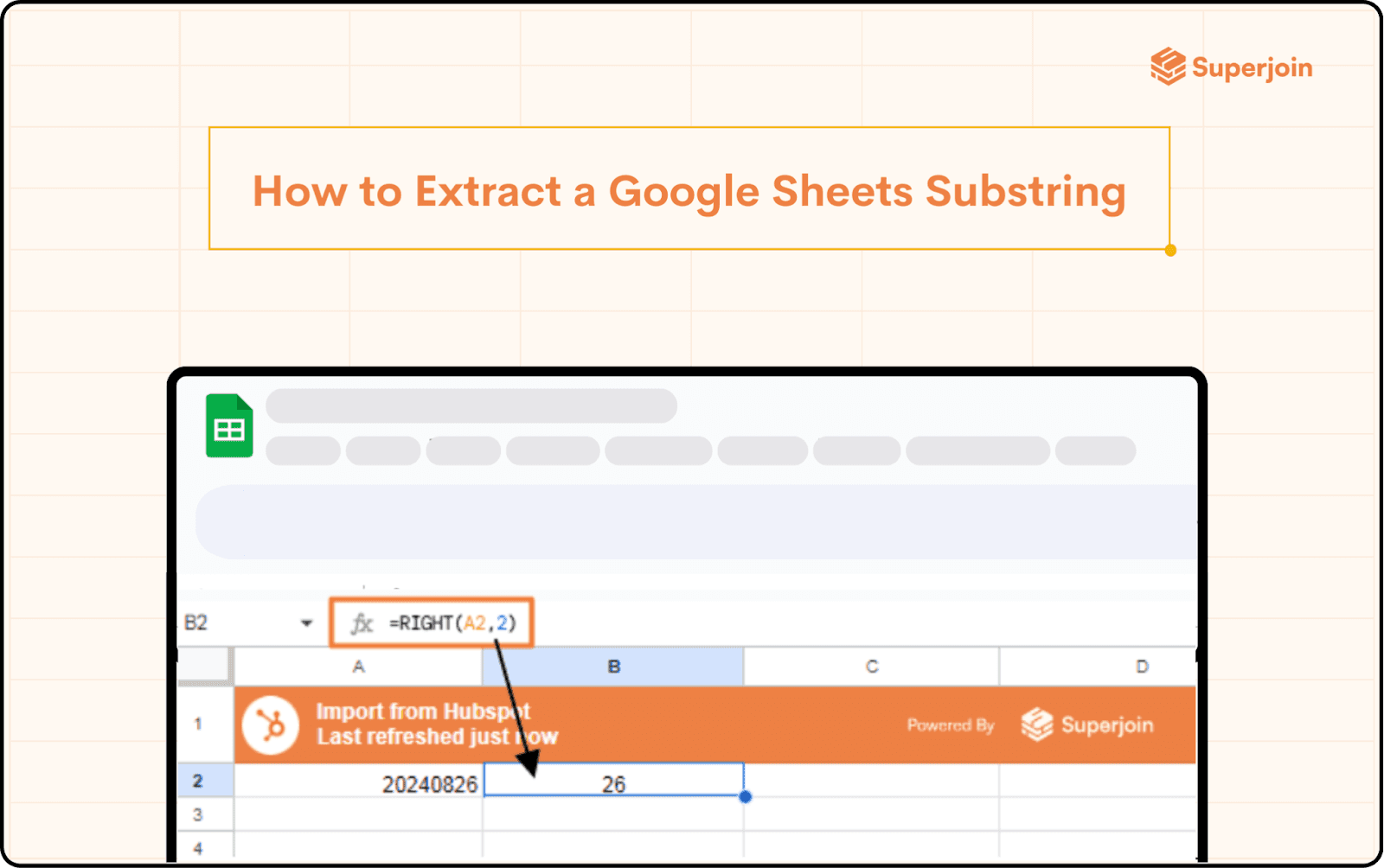 google sheet substring