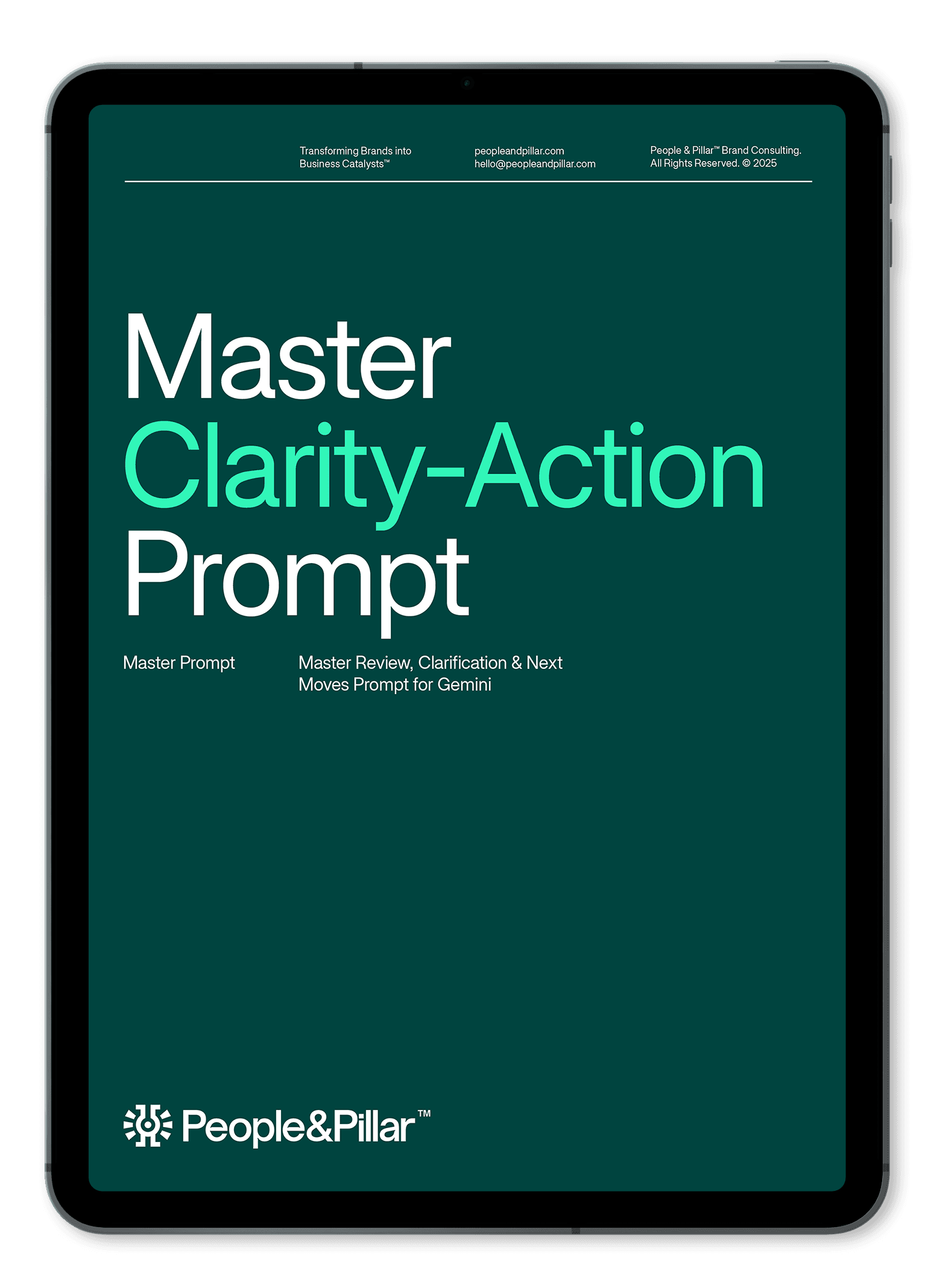 Master clarity action prompt toolkit on iPad
