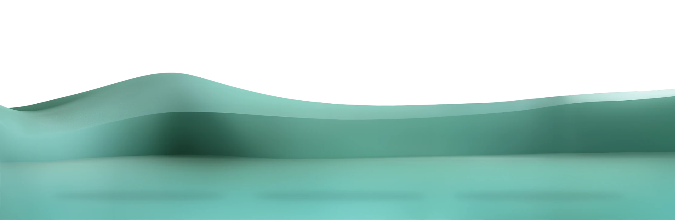 A close-up of a teal-colored surface with a smooth texture, reflecting light.