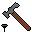 Pixel art of hammer and nail