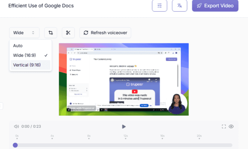 Convert widescreen recordings to vertical ones for mobile users&nbsp;