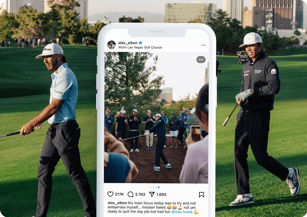 Alex Albon Netflix Cup 2023 Max Homa