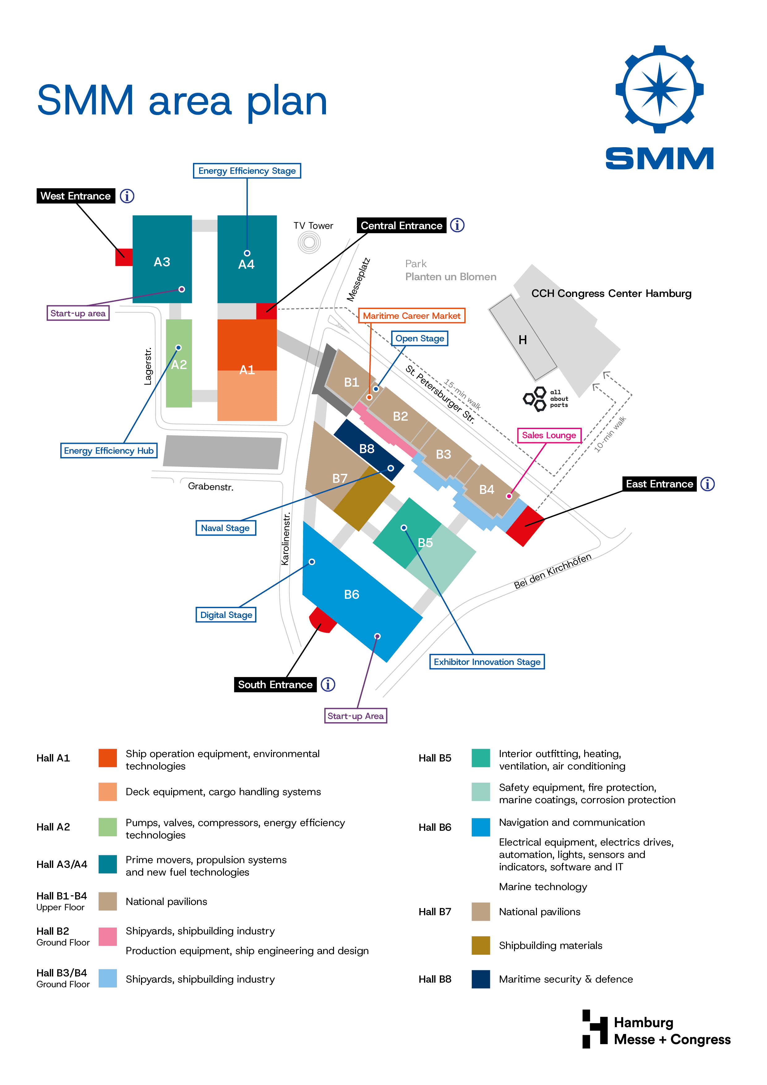 Official SMM Hamburg 2026 area plan