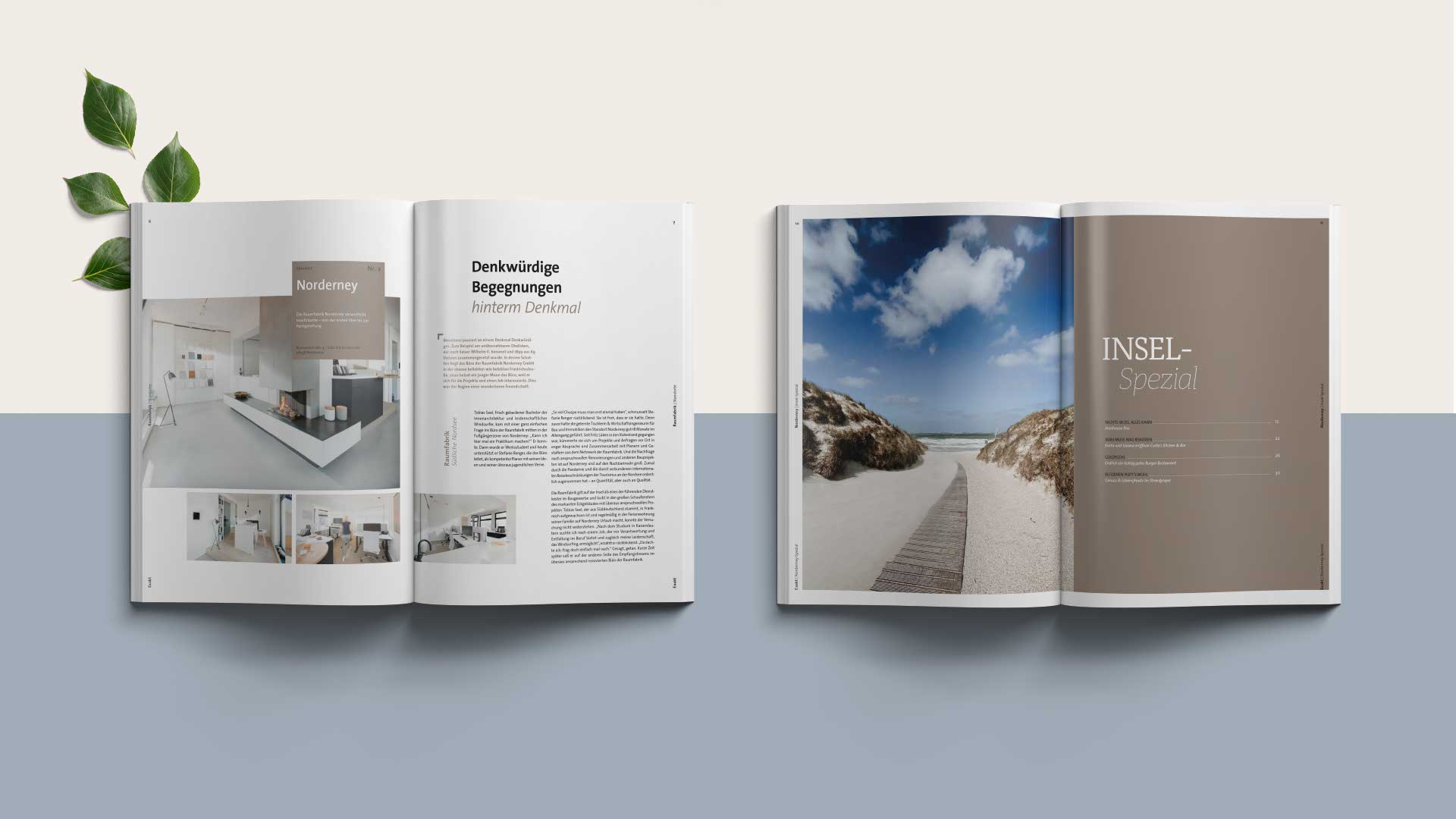 Magazindetail – visuell starke Verbindung von Text und Analyse
