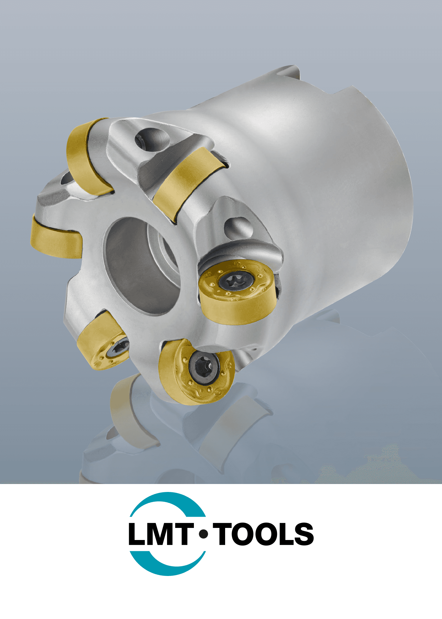 LMT Tools high-precision end mills and milling cutters with replaceable carbide inserts for efficient machining of metal components
