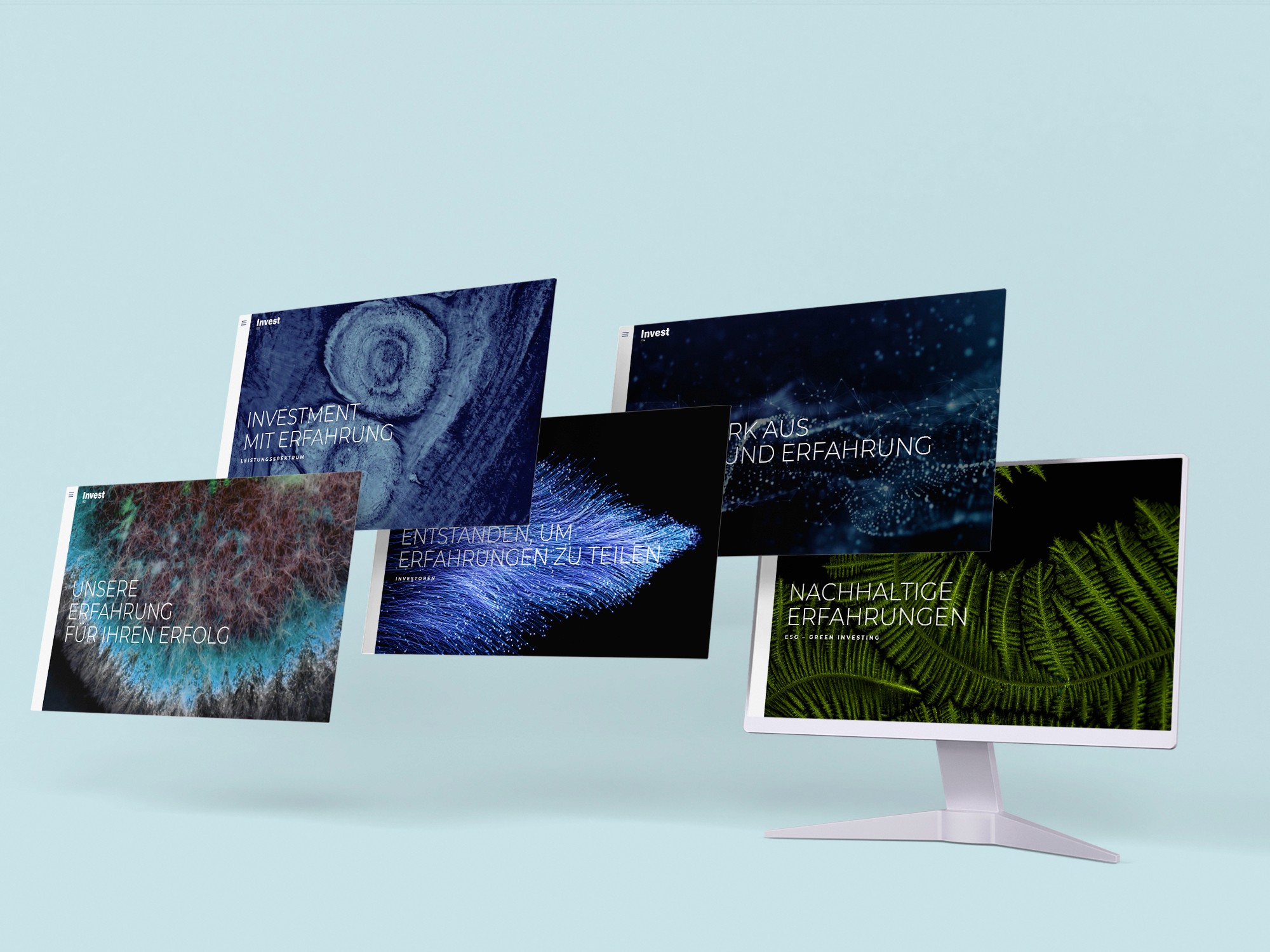Übersicht Website Invest AG