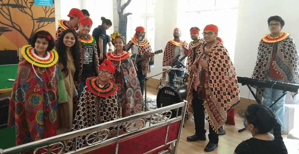 Seats in a theatre looking atthe stage