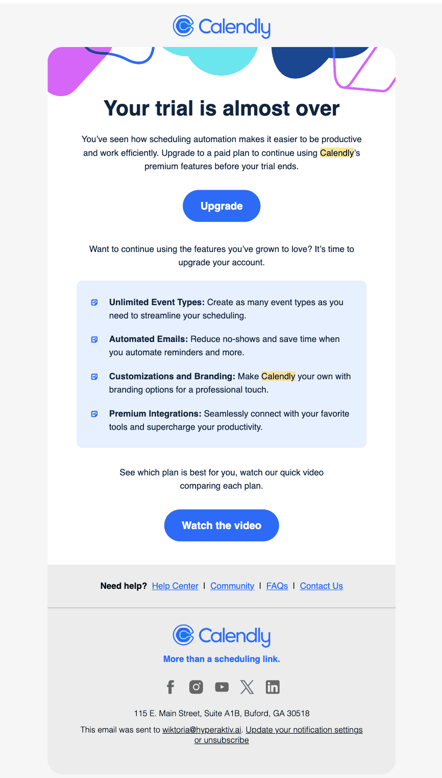 Calendly onboarding sequence