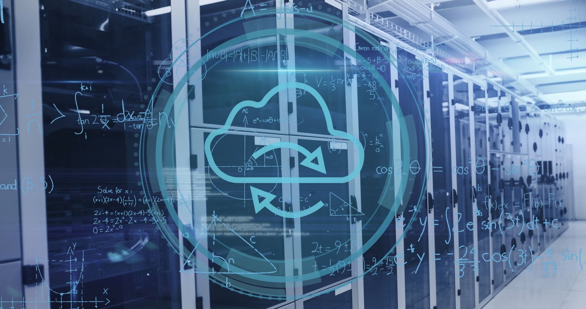 Cloud data synchronization over server racks in data center.