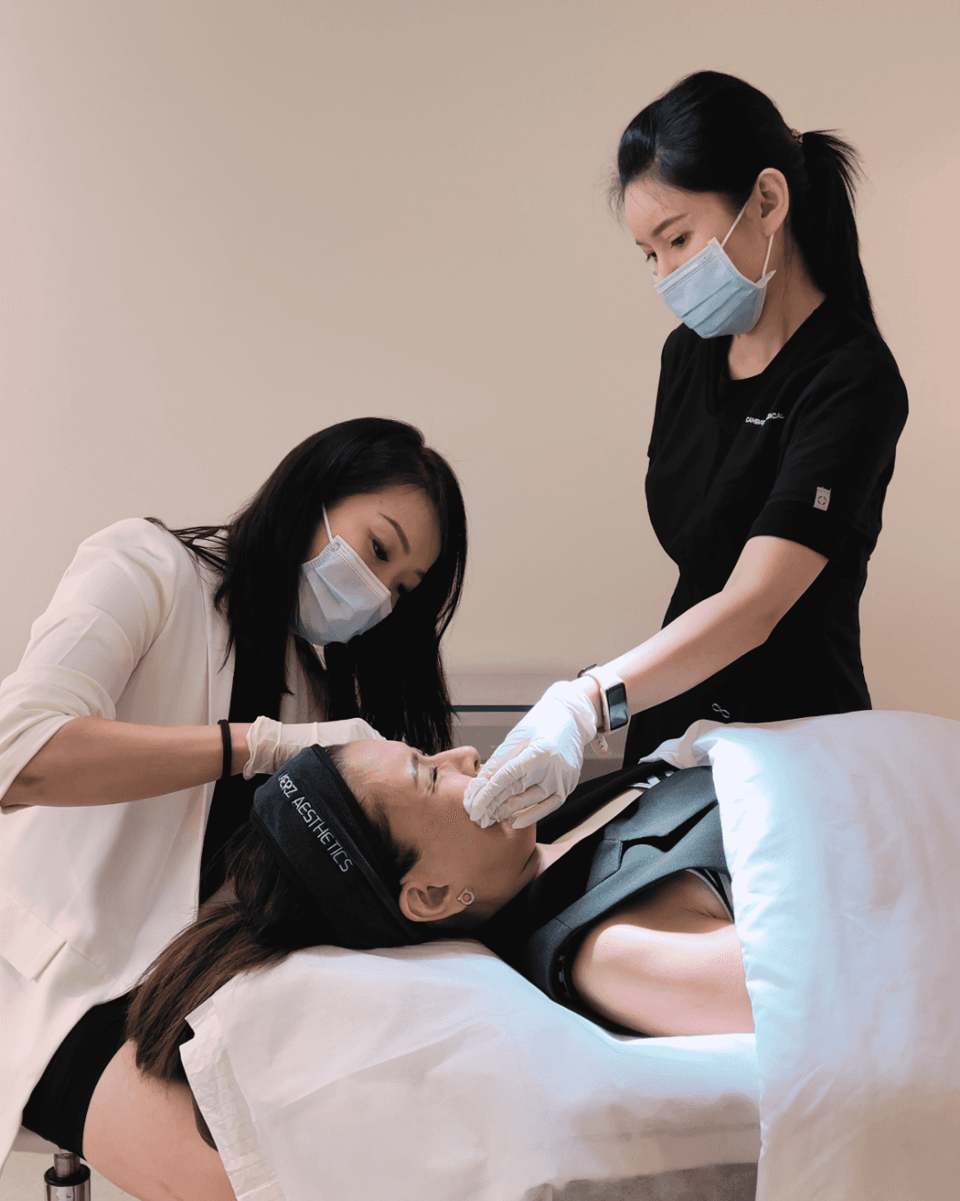 Woman posing for PICO Laser service