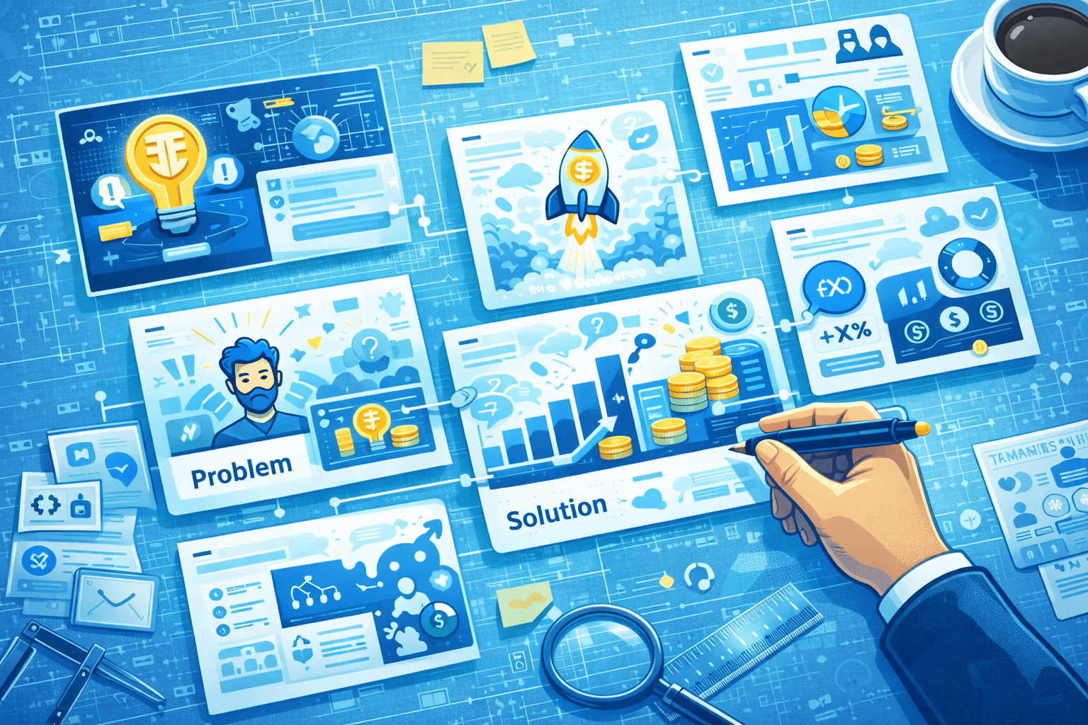 The blueprint showcases the best practices for token launch pitch creaton