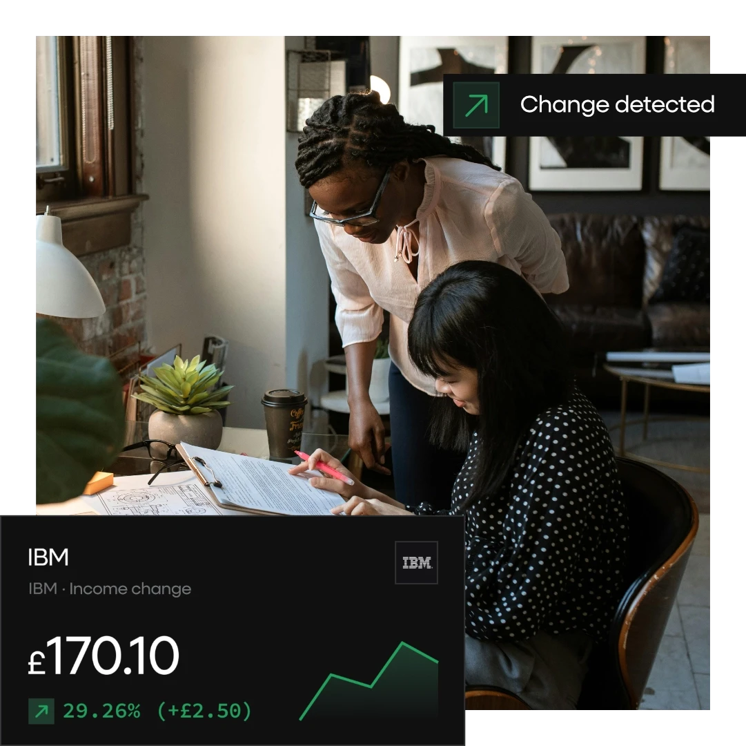 Table showing transaction history