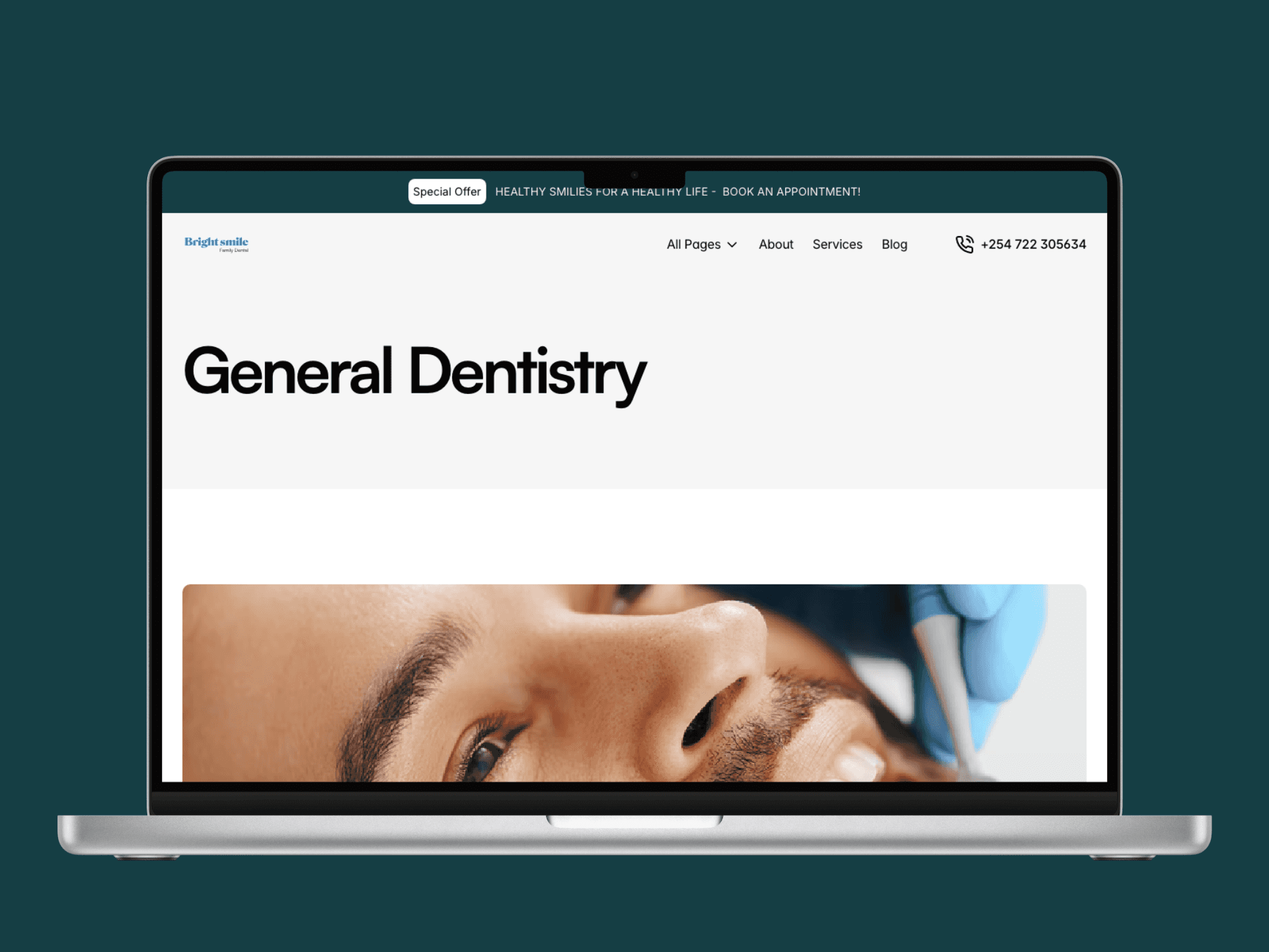 Dental gental dentistry page