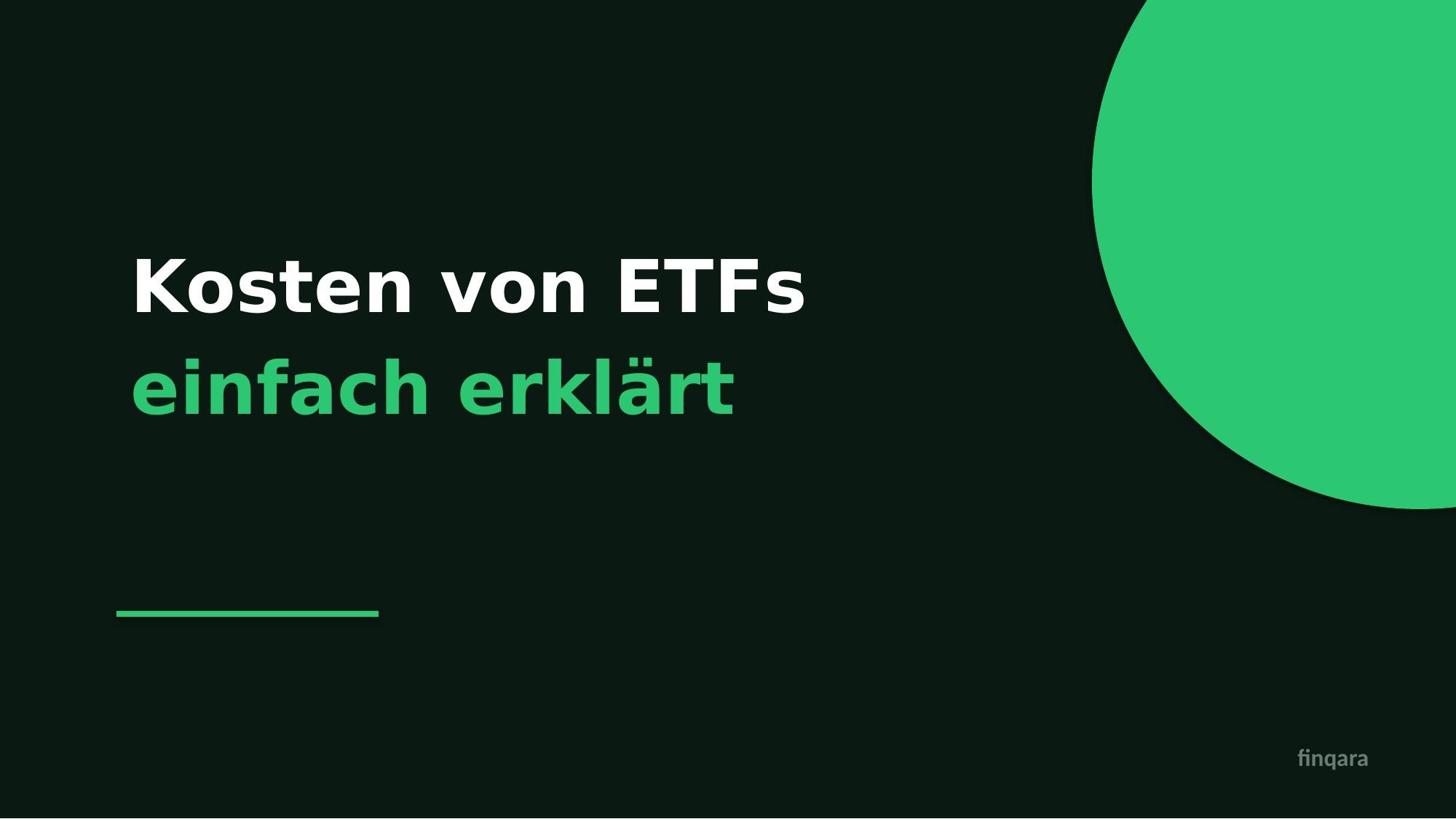 Kosten ETFs