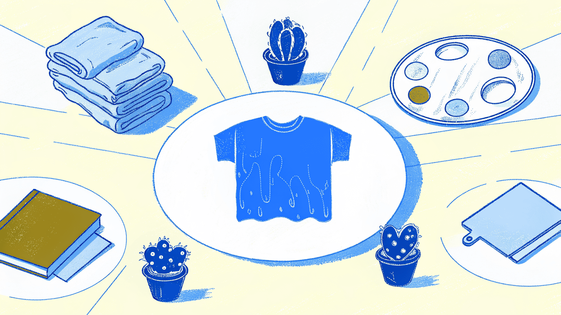 Five pricing factors radiate from a custom t-shirt, with hidden fees dimmed