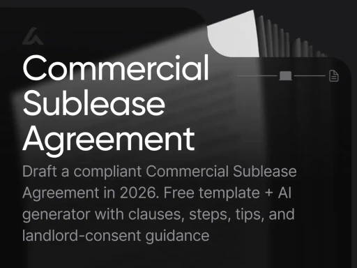 Commercial Sublease Agreement