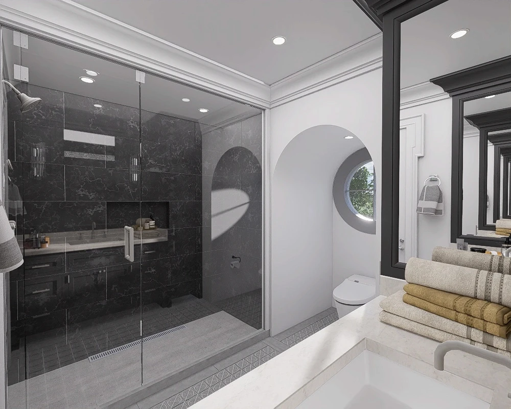 Guest bathroom render