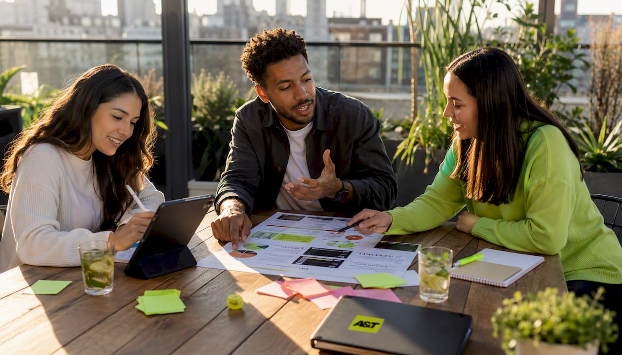 Marketing team brainstorming CRO strategies