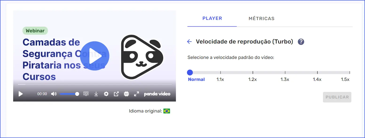 Ideia de Teste A/B para vídeos: Mudar velocidade do vídeo