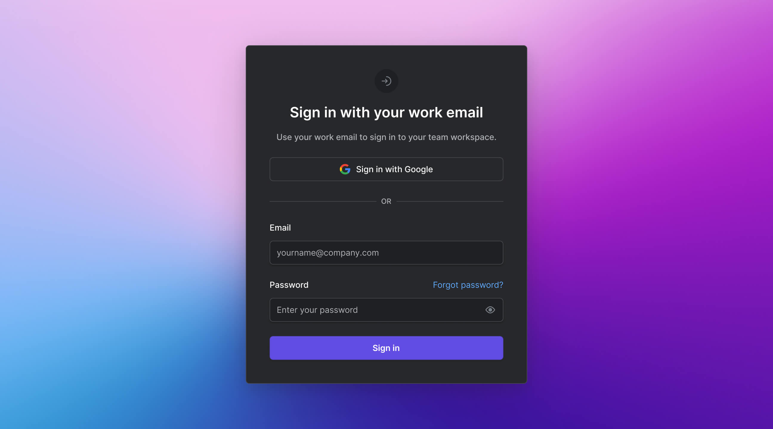 A more flexible login system