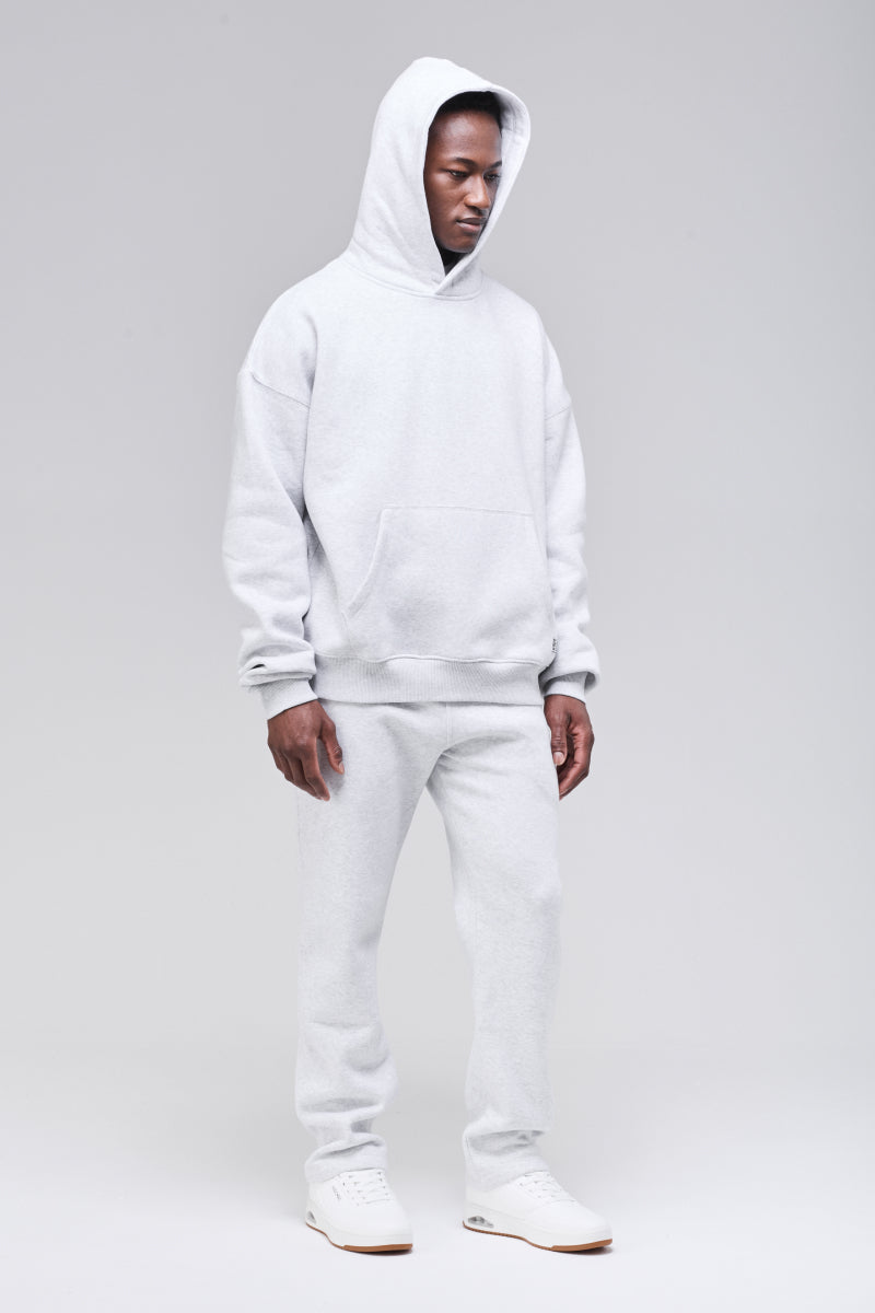 Hood up, angled side view