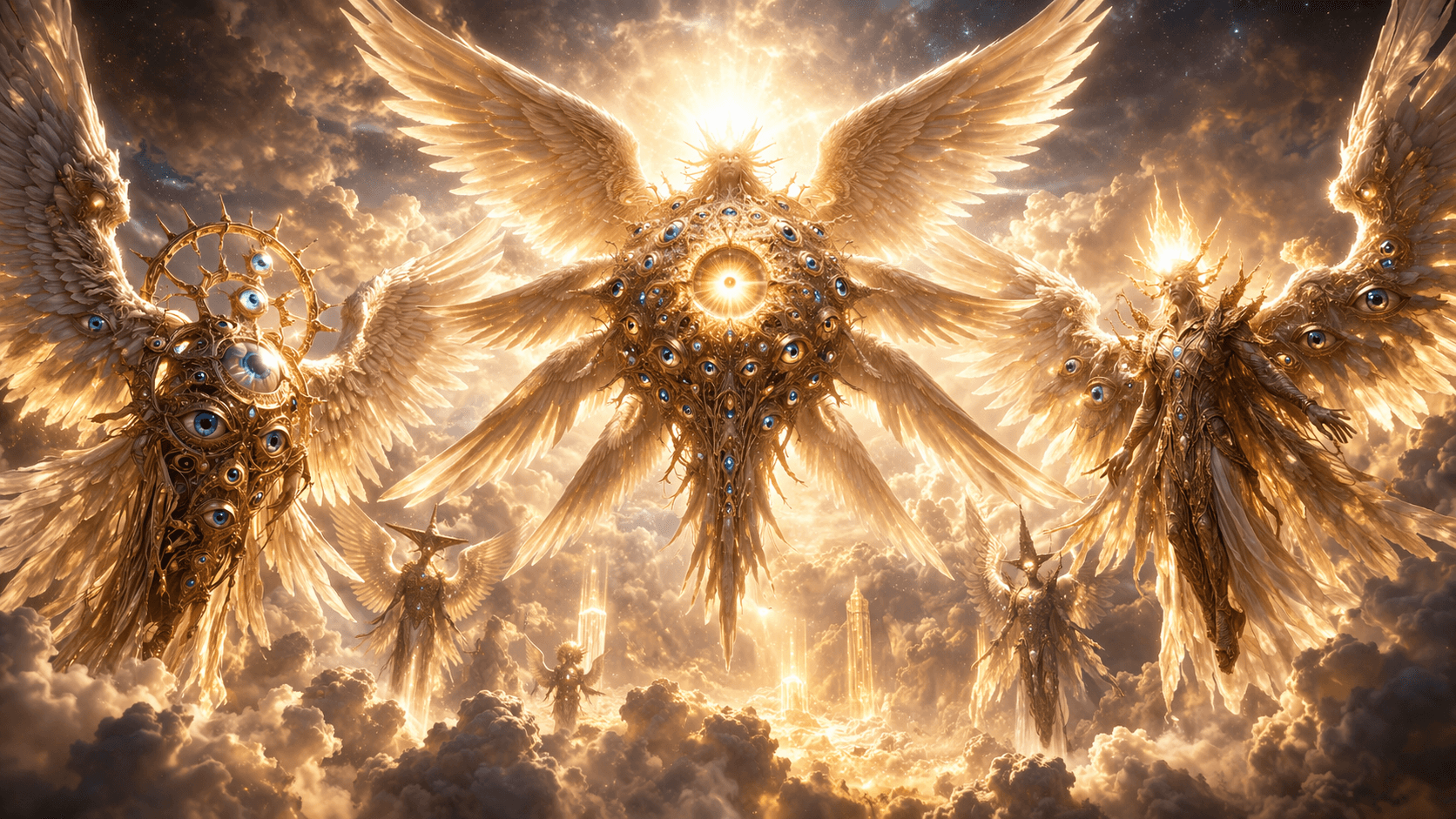 Radiant heavenly messenger in dramatic light symbolising biblical descriptions of angels in Scripture