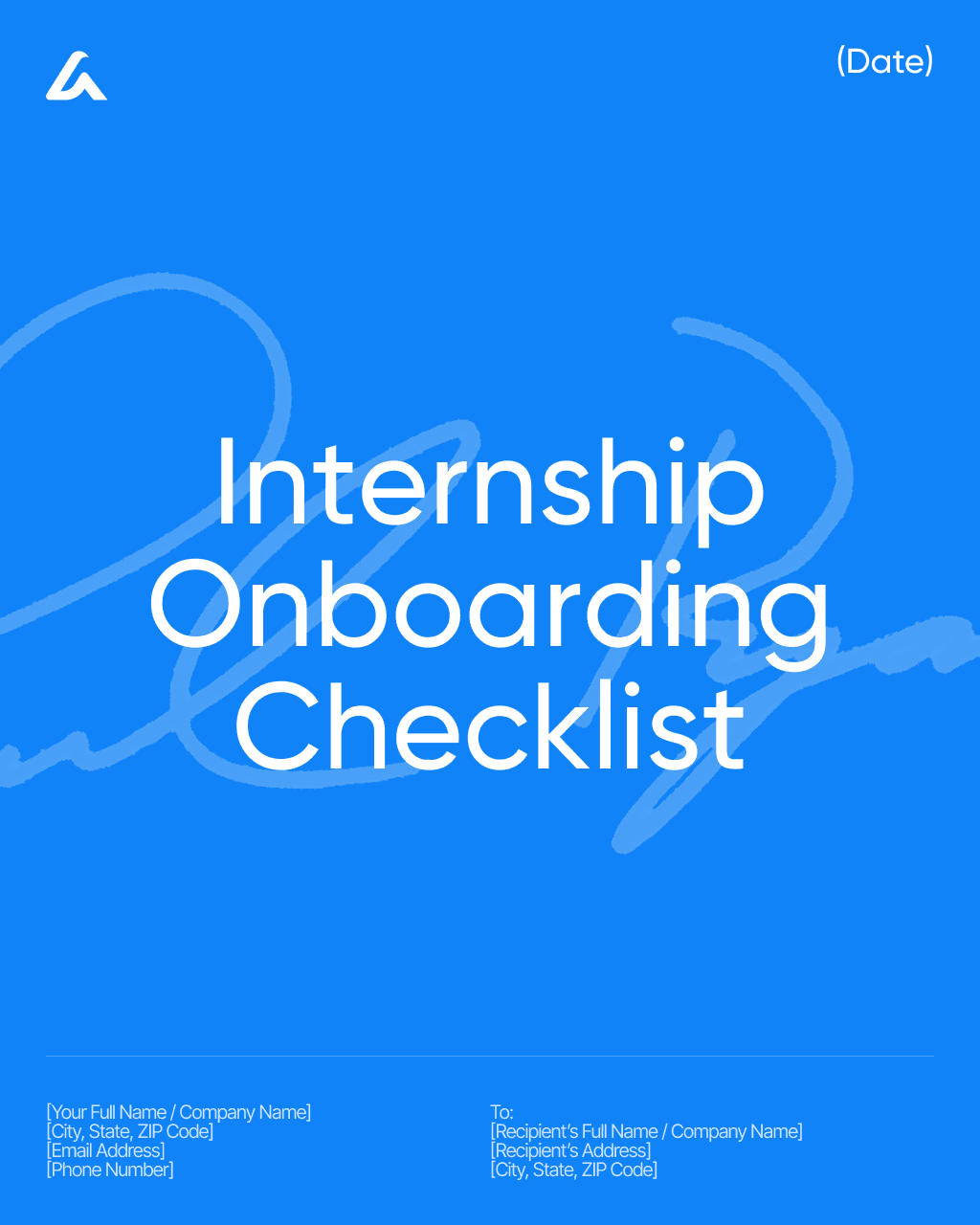 Internship Onboarding Checklist