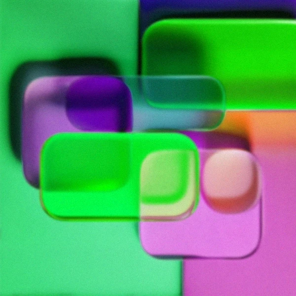 Abstract composition exploring automation in creative processes