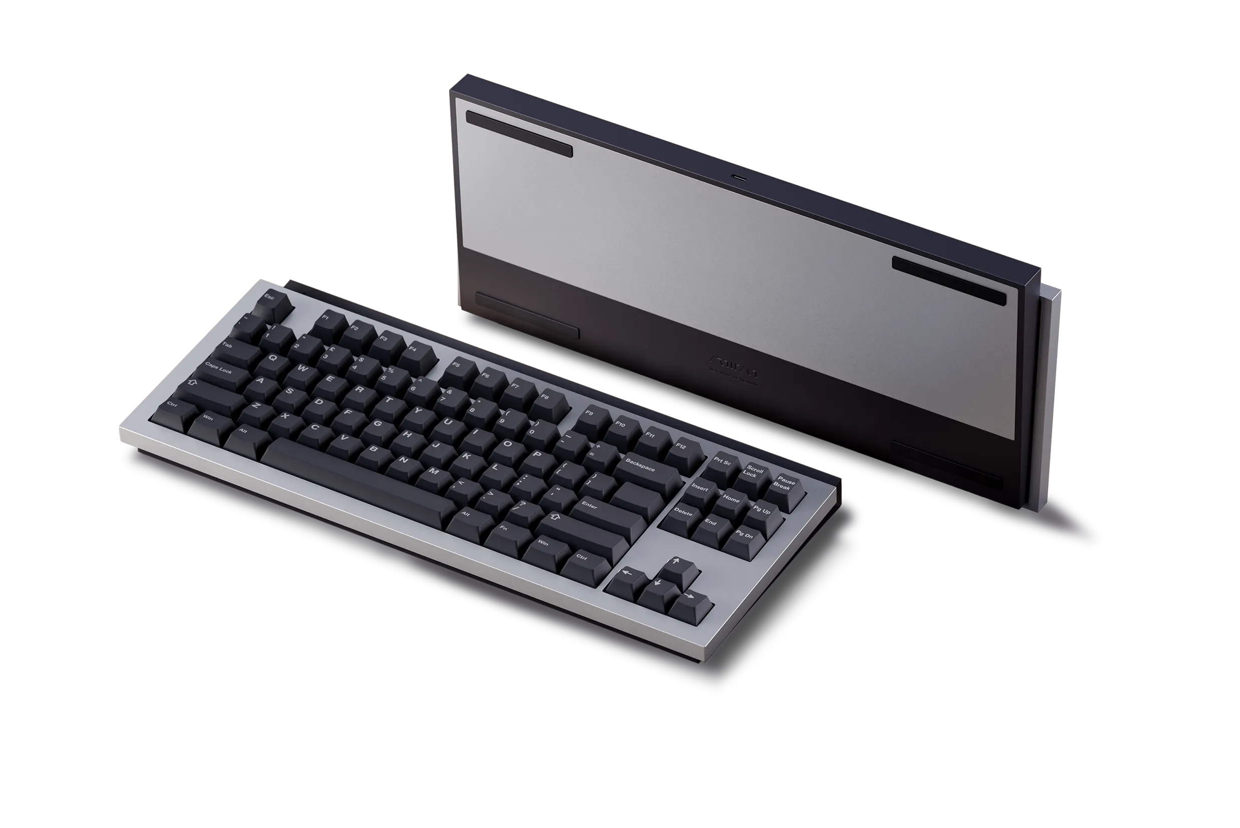 a black wireless headphone