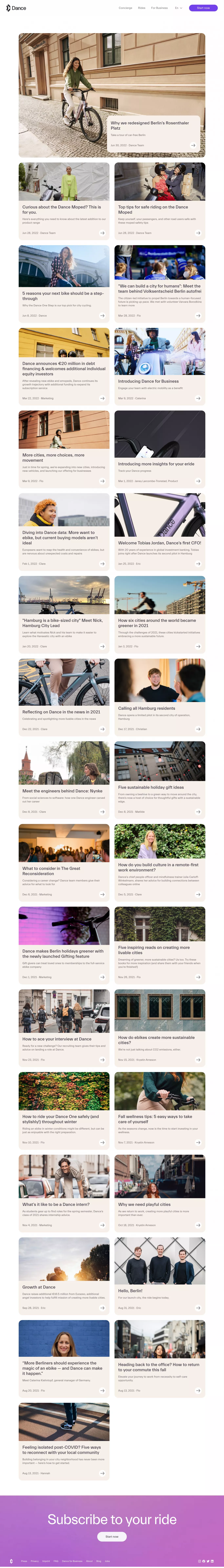 Blog blog page screenshot showcasing Travel and Local Business design