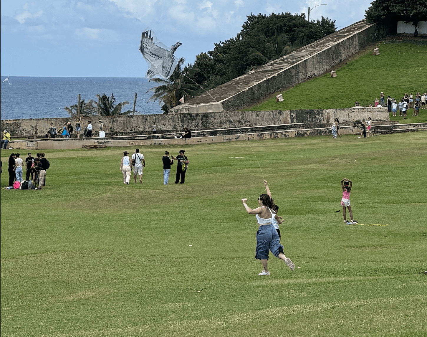 a person wearing a baseball cap