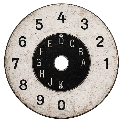Rotary dial face