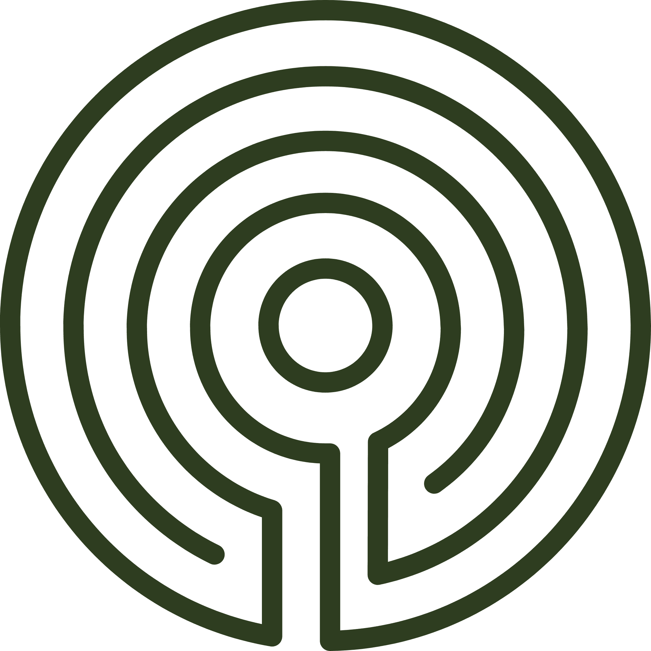 A labyrinth icon