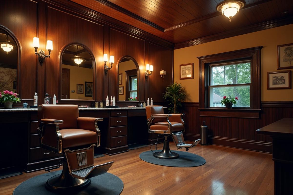 Modern barber shop interior in Downtown