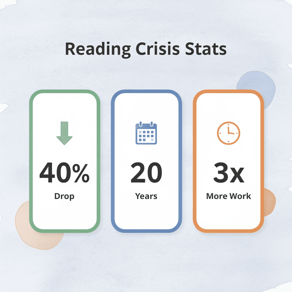 Statistics showing reading decline and inefficiency multiplier - How to Read Books Faster